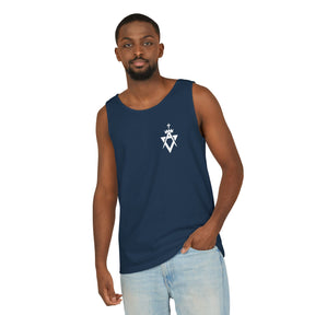 Allied Masonic Degrees Tank Top - Cotton Garment-Dyed Various Colors - Bricks Masons