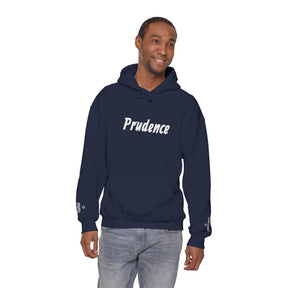 Entered Apprentice Blue Lodge Hoodie - Prudence Front & Sleeves Embroidery Detailing - Bricks Masons