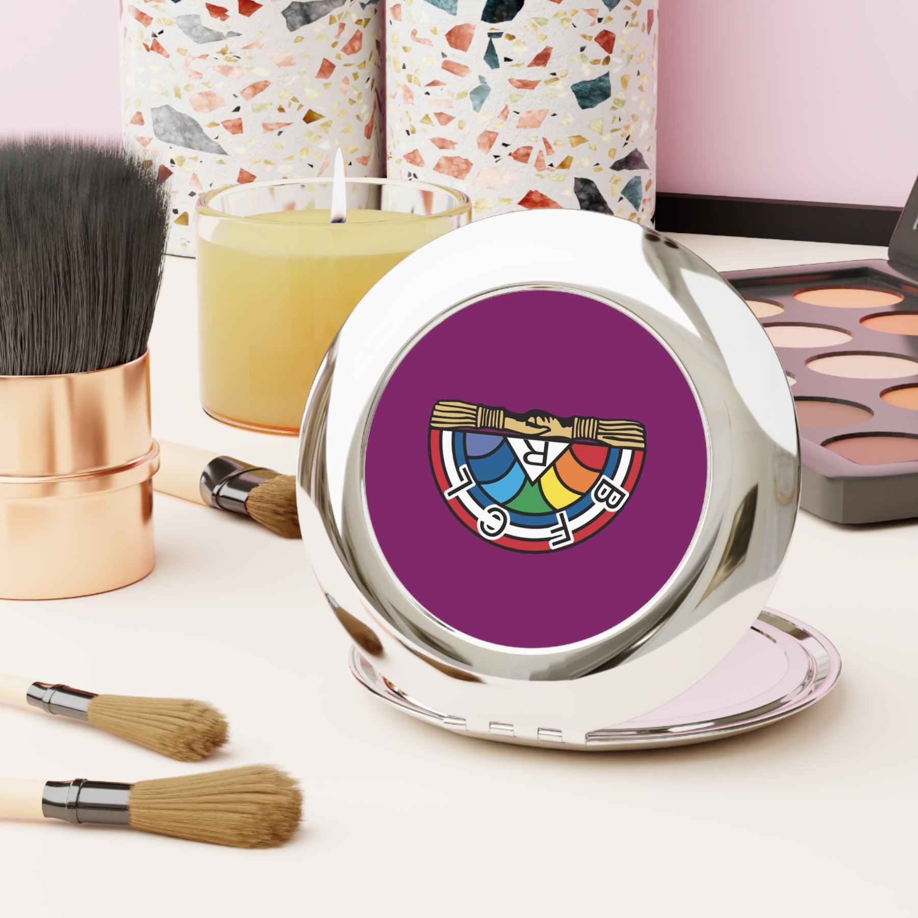 Compact Travel Mirror - Bricks Masons