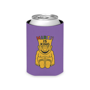 Royal Order of Jesters Can Cooler - Mirth is King Vibrant Yellow & Purple Colors - Bricks Masons