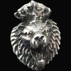Leon Judah Rastafari Ring In Silver 24 Gr 3 X 2 Cm Art 896 - Bricks Masons