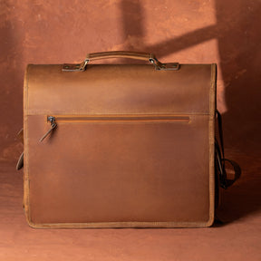 Royal Arch Chapter Briefcase - Genuine Leather Crazy Horse Finish - Bricks Masons