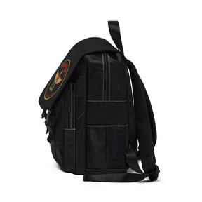 Widows Sons Backpack - Black Resistant Fabric With Multiple Compartments - Bricks Masons