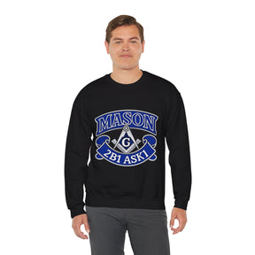 Master Mason Blue Lodge Sweatshirt - 2B1 ASK1 Square & Compass G