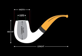 Master Mason Blue Lodge Meerschaum Pipe - Gold & Black Square and Compass G - Bricks Masons