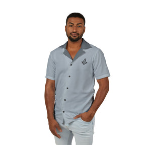 Men's Hawaiian Camp Shirt (AOP) - Bricks Masons