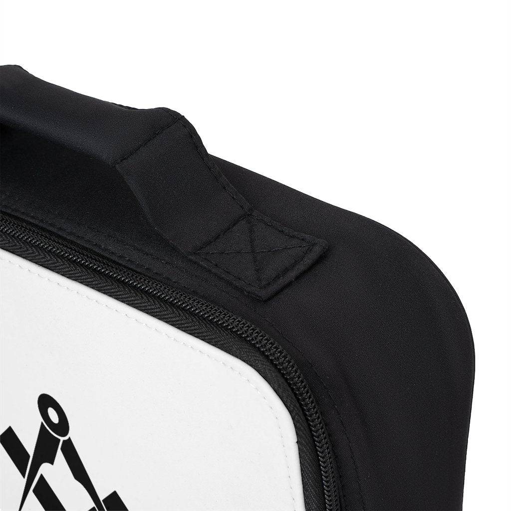 Master Mason Blue Lodge Lunch Bag - White with Square & Compass