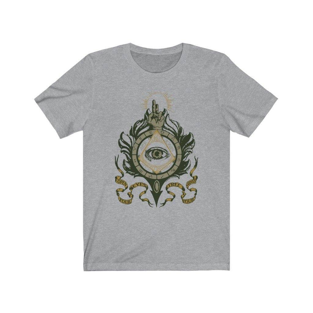 Masonic T-Shirt - Open Your Eyes Free Your Mind