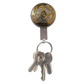 Master Mason Blue Lodge Pocket Key Holder - Texas Mason
