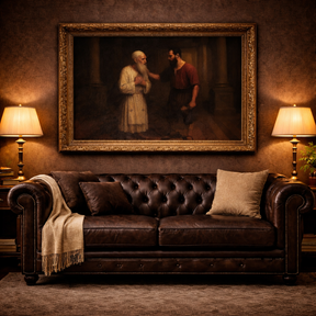 Framed Masonic Art - The Maul of Fidelity - Bricks Masons