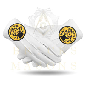 Elks of the World Gloves - White Cotton Daughters of IBPOEW