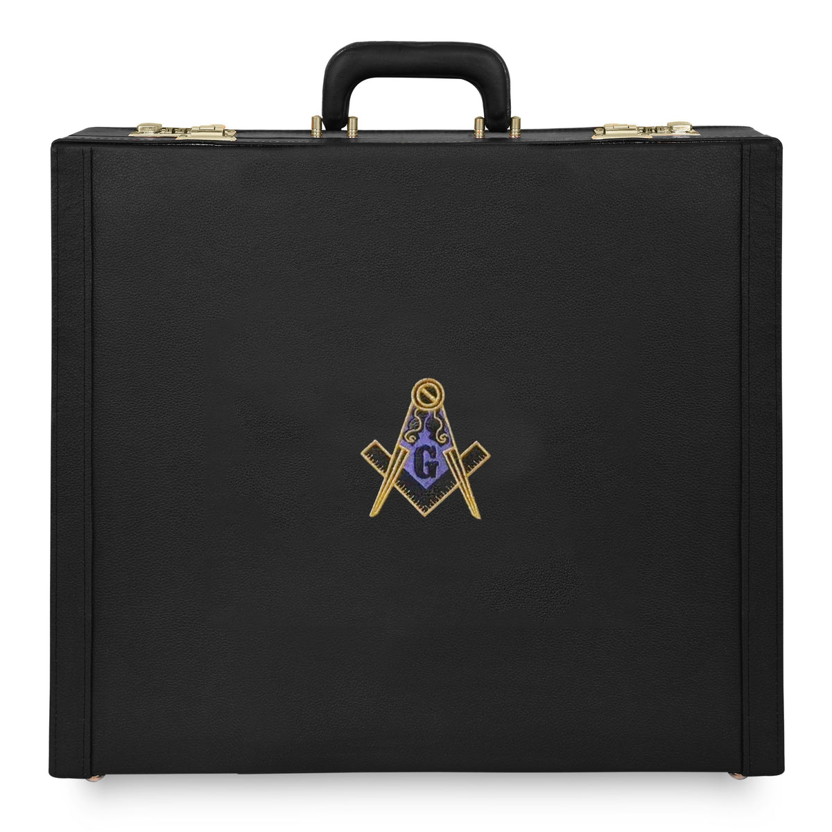 Master Mason Blue Lodge Apron Case - Machine Embroidery Square & Compass G Various Sizes & Materials - Bricks Masons