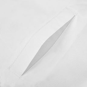 Past Grand Master Blue Lodge Apron - White Bullion Embroidery With Fringe - Bricks Masons