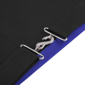 Master of Ceremonies Blue Lodge Officer Apron - Royal Blue Ribbon