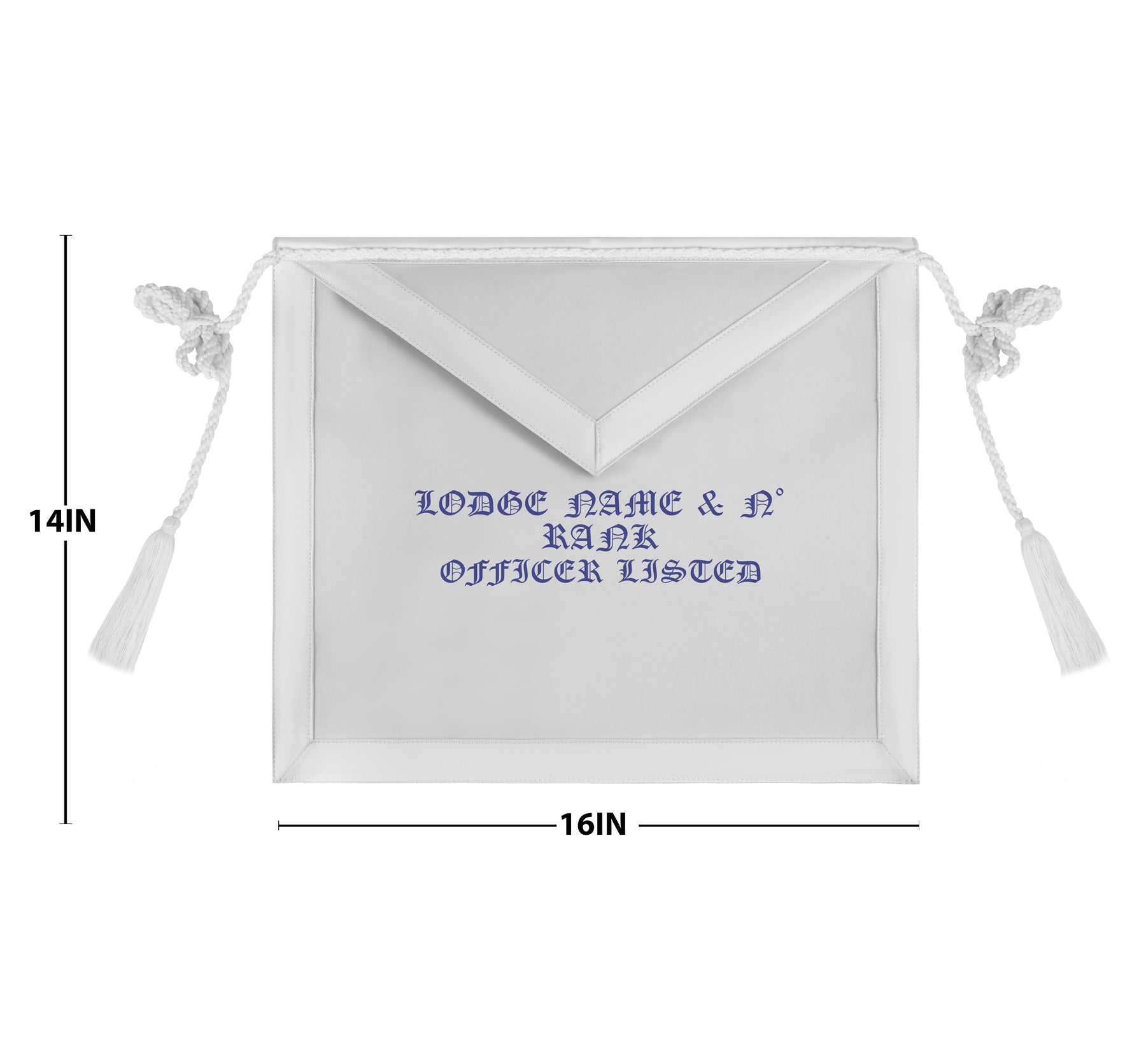 Master Mason Blue Lodge Apron - Custom Hand Embroidery Lodge Presentation - Bricks Masons