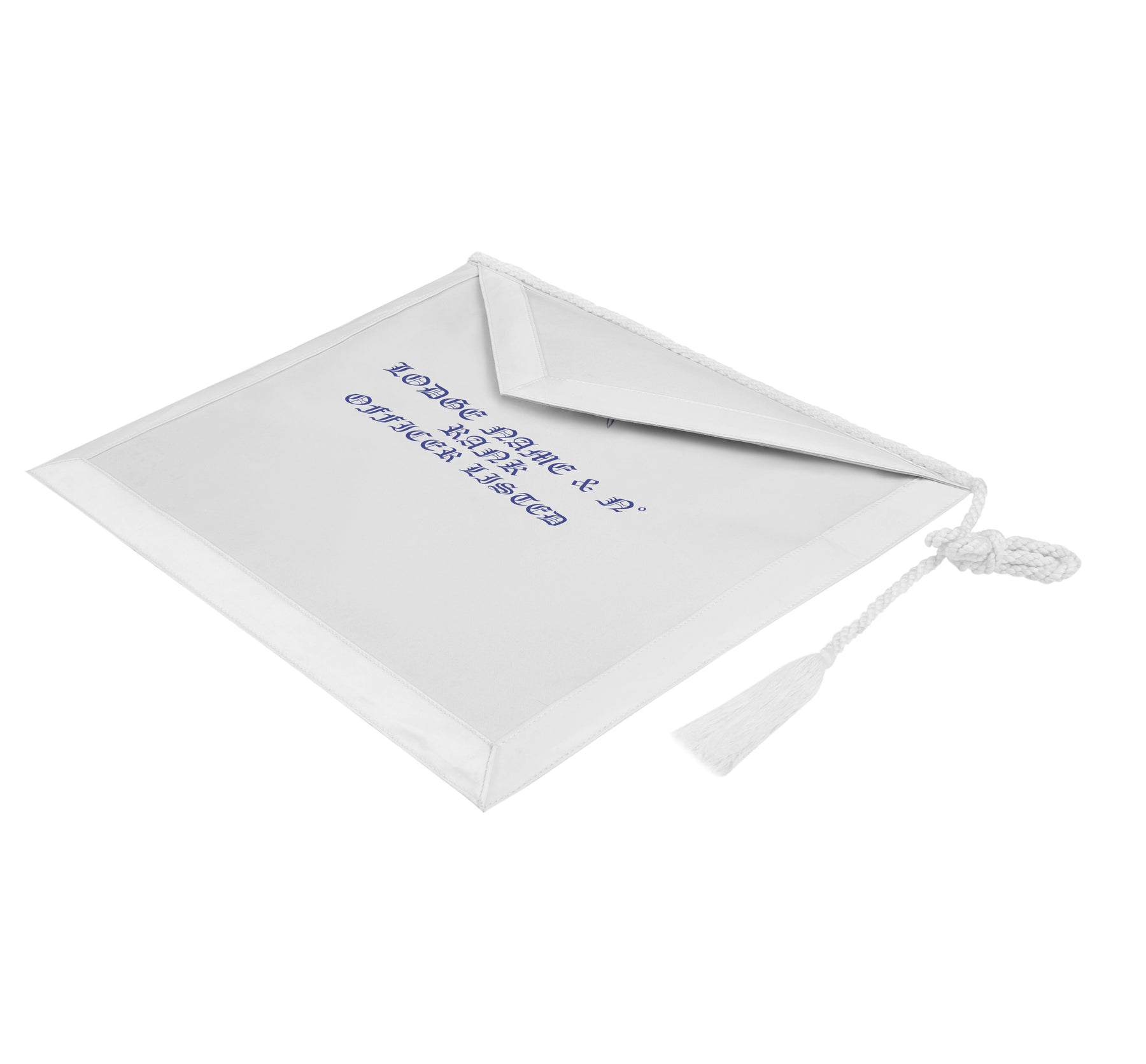 Master Mason Blue Lodge Apron - Custom Hand Embroidery Lodge Presentation - Bricks Masons
