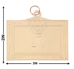 19th Degree Scottish Rite Breastplate - Gold & Antique Silver Plated