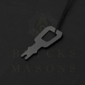 Past Sovereign Master Allied Masonic Degrees Apron Case - Personalized Black Imitation Leather MM, WM, Provincial