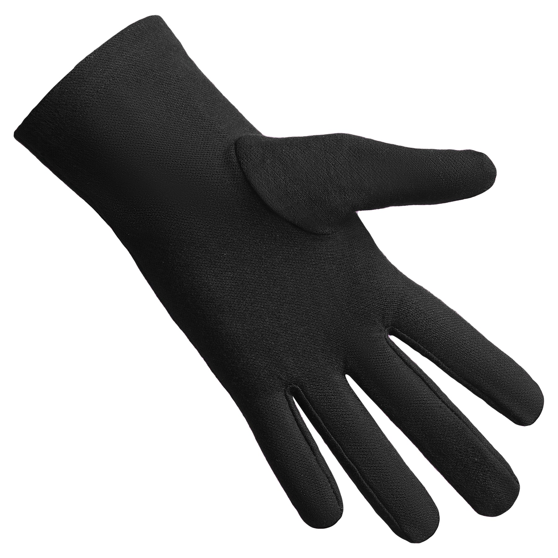 International Masons Glove - Black Cotton With Square And Compass G & Key - Bricks Masons