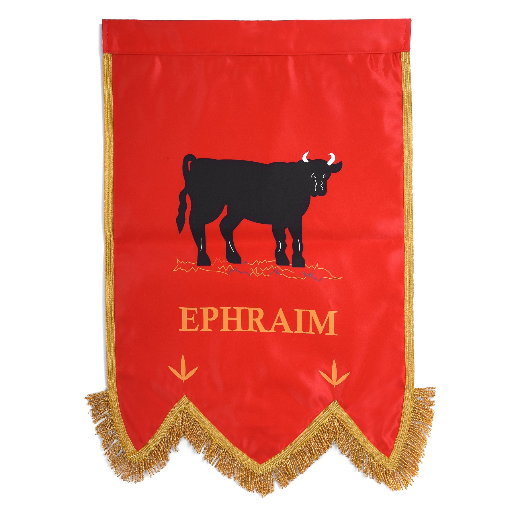 Royal Arch Chapter Banner - Printed With Gold Braid & Fringe (Set of Four) - Bricks Masons