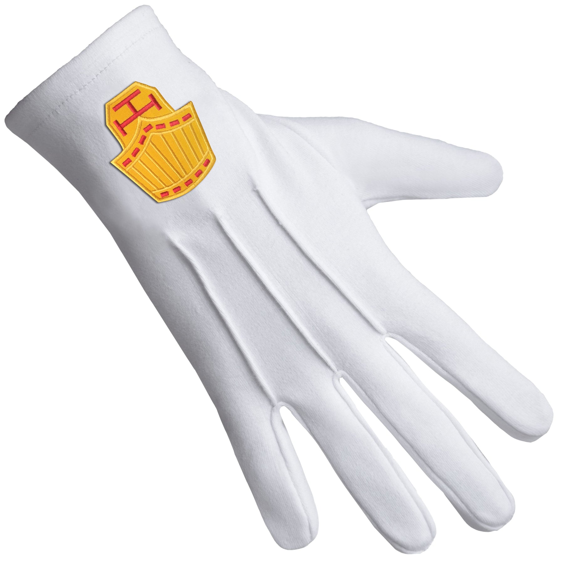 High Priest Royal Arch Chapter Glove - White Pure Cotton - Bricks Masons