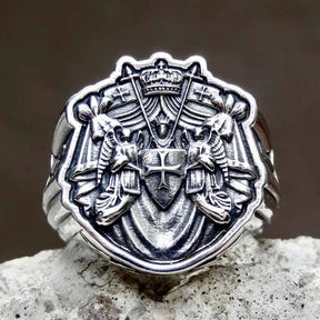 Knights Templar Commandery Ring - 16L Stainless Steel