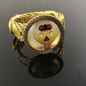 33rd Degree Scottish Rite Bracelet - Wings Up Bangle