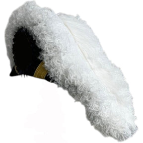 Grand Encampment Officer Knights Templar Chapeau - All White Plumes - Bricks Masons
