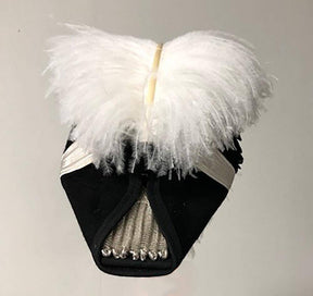 Sir Knight Knights Templar Commandery Illinois Regulation Chapeau - All White Plumes