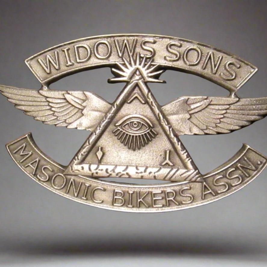 Widows Sons Pin - Eye Of Providence With Wings Masonic Bikers ASSN