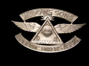 Widows Sons Pin - Eye Of Providence With Wings Masonic Bikers ASSN