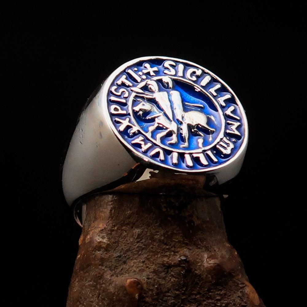 Knights Templar Commandery Ring - Blue Sigillum MilItum XPISTI