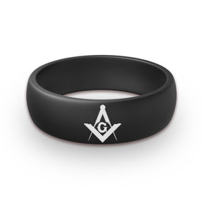 Master Mason Blue Lodge Ring - 2 Silicone Rubber Rings