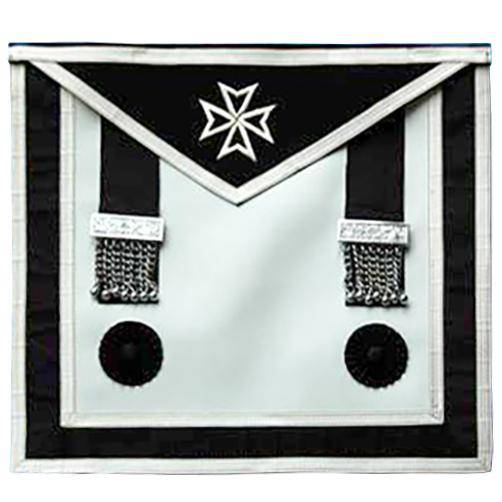 Master Mason Malta Regulation Apron - White Maltese Cross