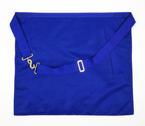 Provincial English Regulation Apron - White & Royal Blue