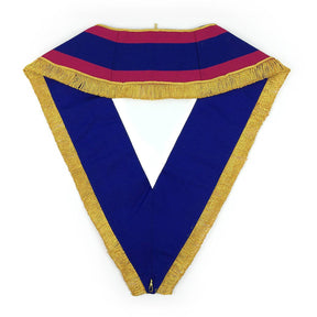 Provincial Mark Collar - Pink & Blue with Gold Fringe