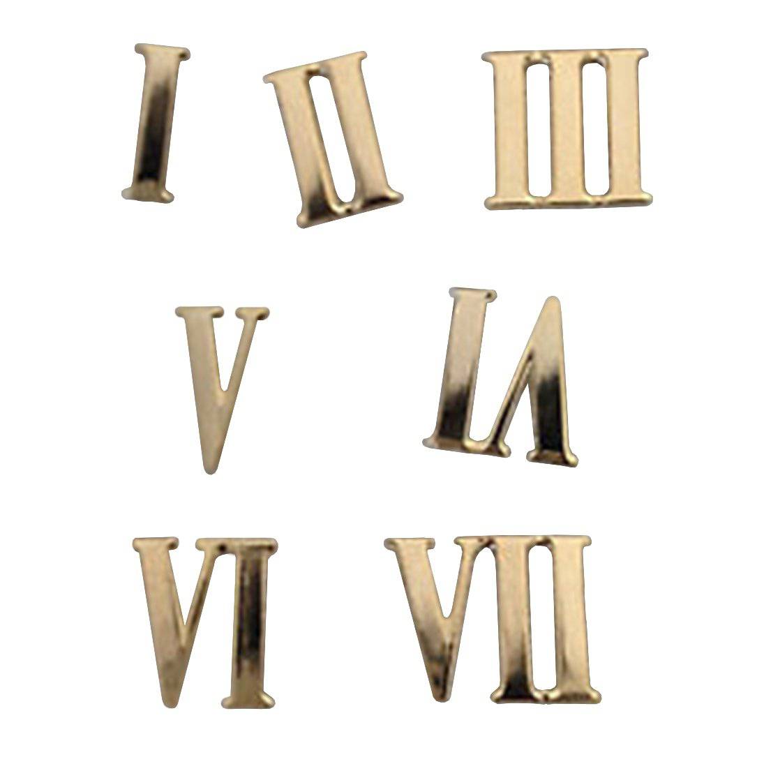 Knights Templar Priests Numerals - Mitre Numerals Gold Metal