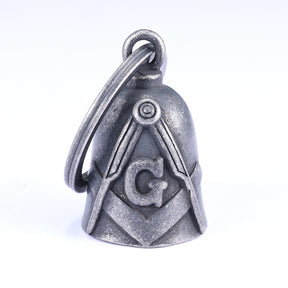 Master Mason Blue Lodge Pendant - 3D Masonic Bell with Square & Compass Emblem - Bricks Masons