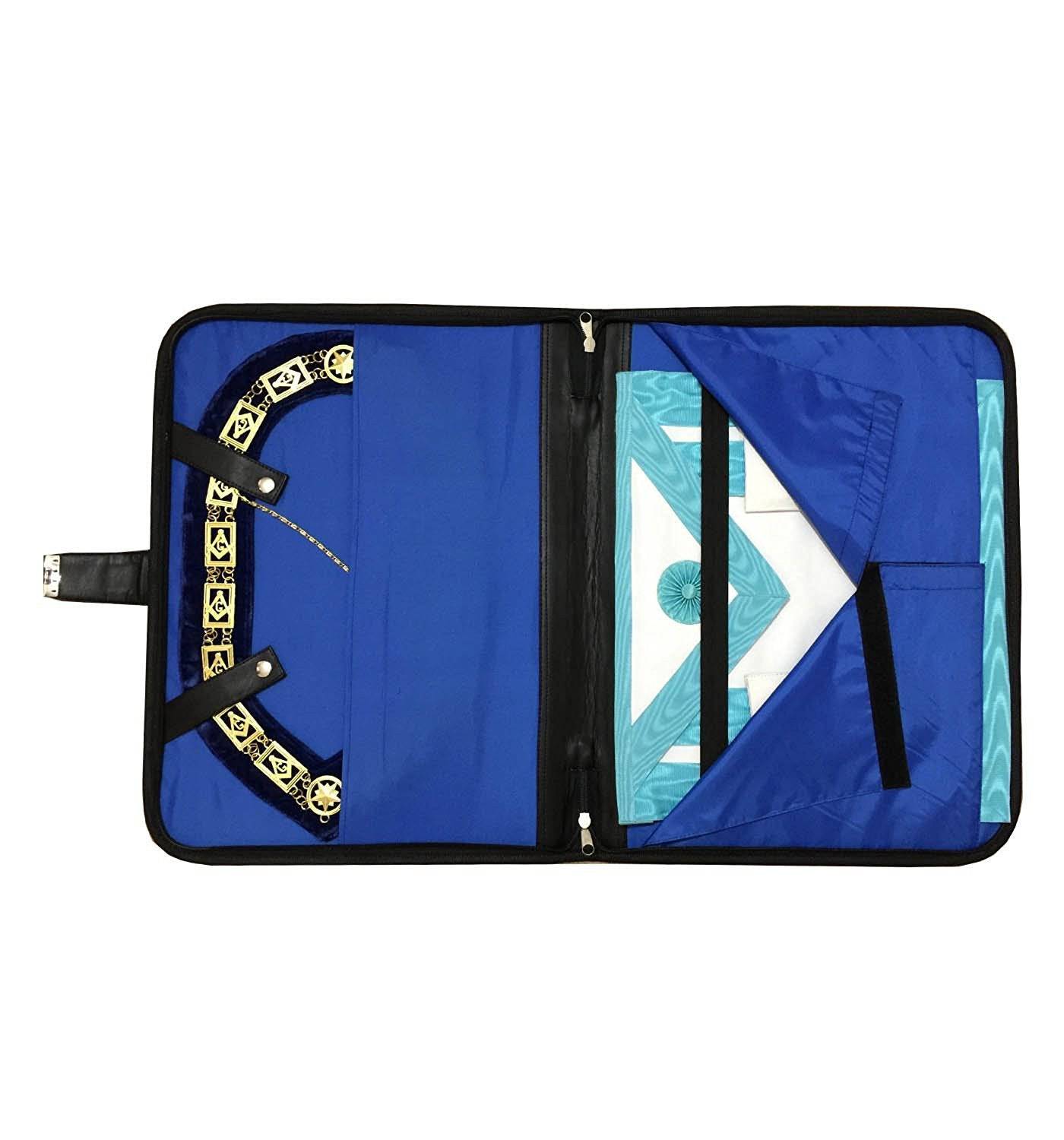 Past Master Blue Lodge Apron Case - Black Imitation Leather MM, WM, Provincial