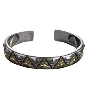 Ancient Egypt Bracelet - Silver Color Egyptian Horus Eye - Bricks Masons