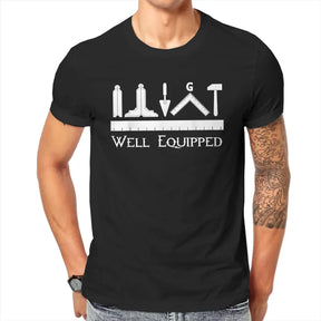 Master Mason Blue Lodge T-Shirt - Masonic Tools Design 100% Cotton