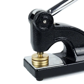 International Masons  Long Reach Seal Press - Heavy Embossed Stamp Black Color Customizable - Bricks Masons