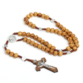 Knights Templar Bracelet - Saint Benedict Cross Prayer Beads