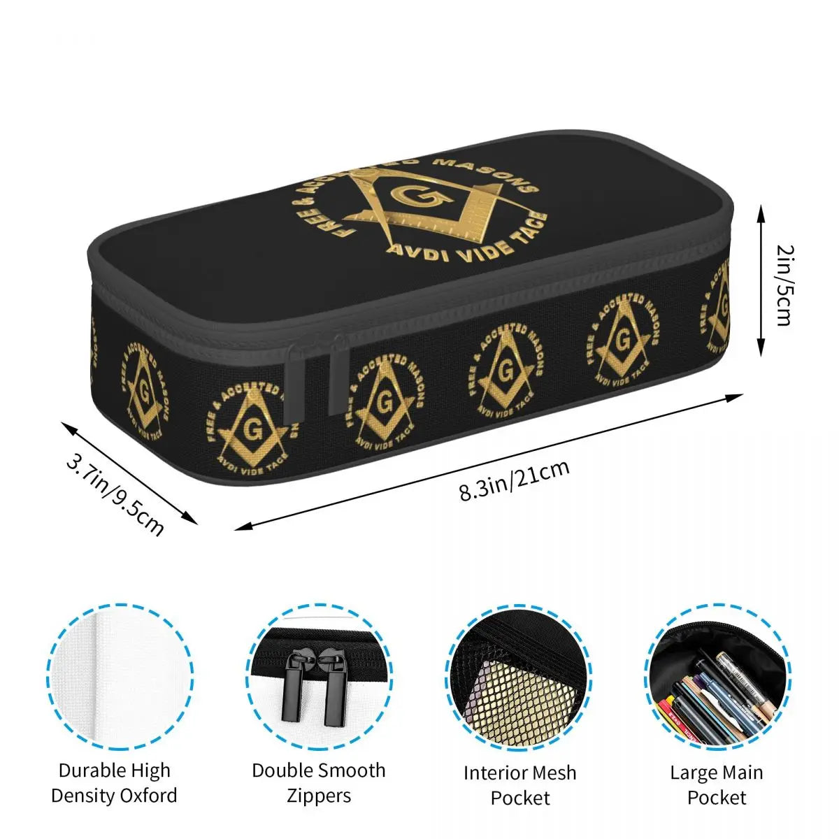 Master Mason Blue Lodge Office Tools Case - Free & Accepted Masons