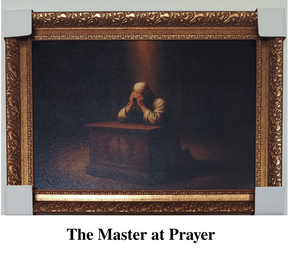 Masonic Canvas - The Master at Prayer - Bricks Masons