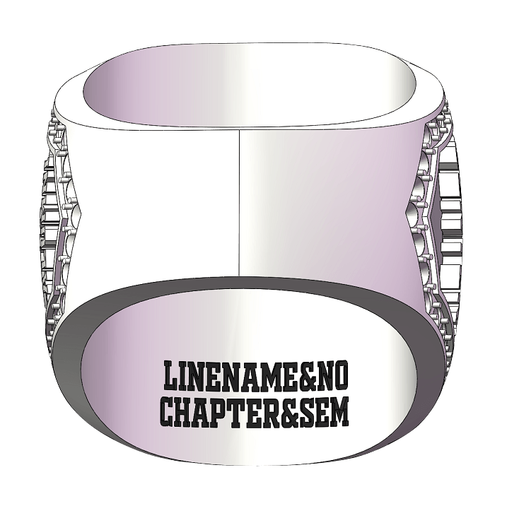 Past Master Blue Lodge Ring - White Gold Plated With Rhinestones - Bricks Masons