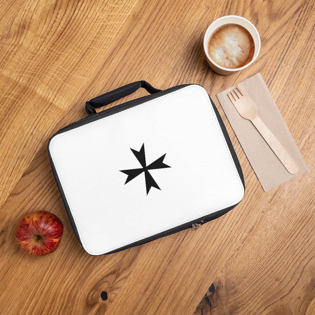 Order Of Malta Commandery Lunch Bag - Black & White