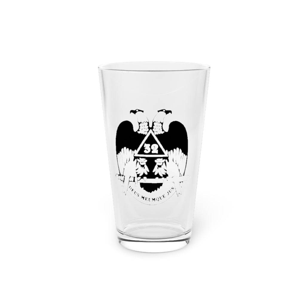 32nd Degree Scottish Rite Pint Glass - Wings Down 16oz