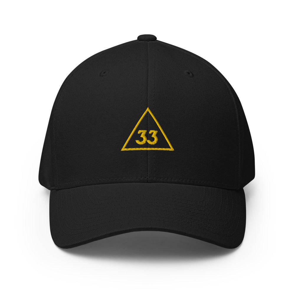 33rd Degree Scottish Rite Baseball Cap - Golden Embroidery