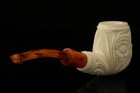 Master Mason Blue Lodge Meerschaum Pipe - Handcrafted With Fitted Case